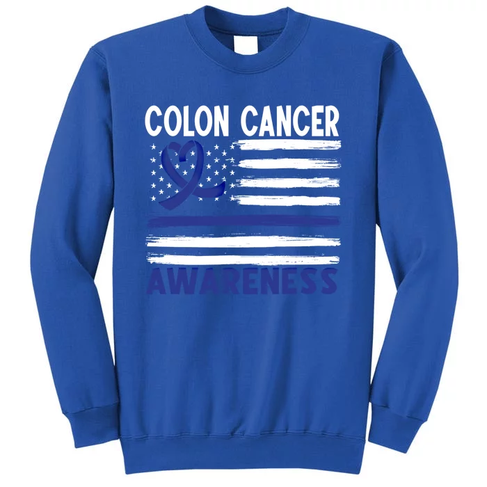 American Flag Colon Cancer Awareness Great Gift Sweatshirt