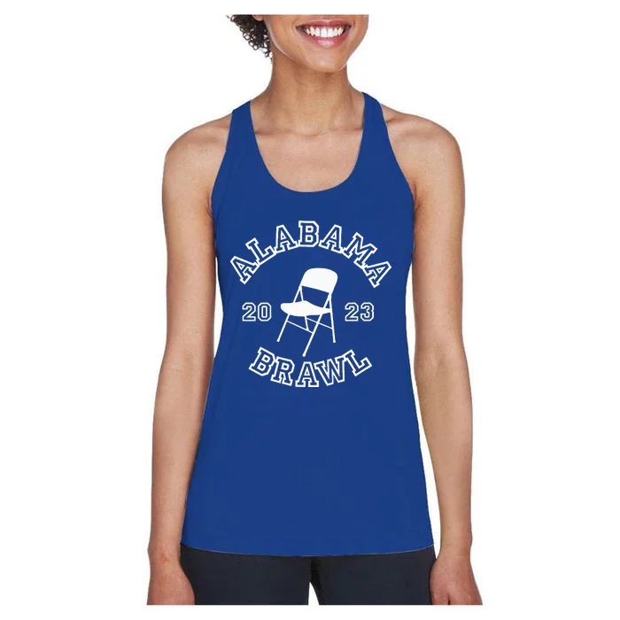 Alabama Folding Chair Brawl Women's Racerback Tank