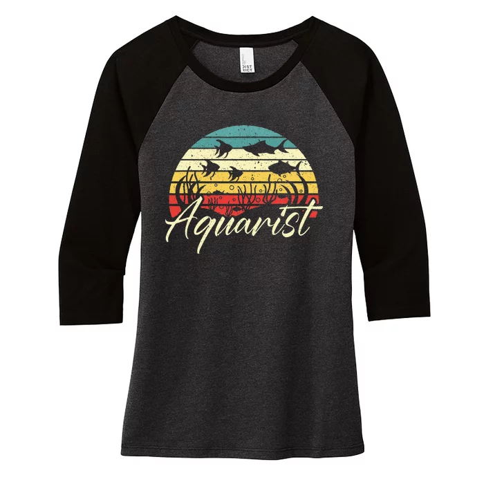 Aquarist Fish Collector Aquarium Junkie Fish Lover Women's Tri-Blend 3/4-Sleeve Raglan Shirt