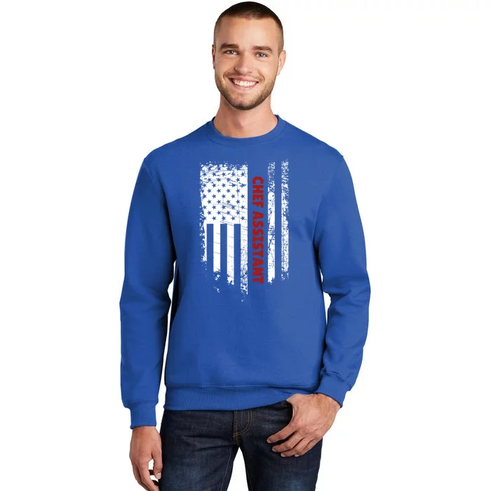 American Flag Chef Assistant Cool Gift Tall Sweatshirt