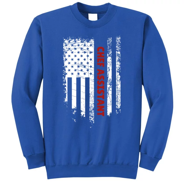 American Flag Chef Assistant Cool Gift Tall Sweatshirt