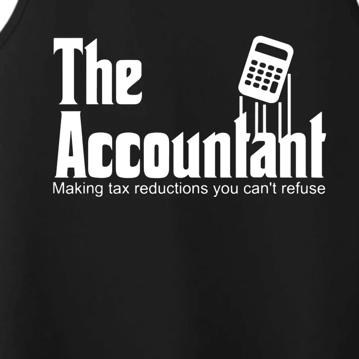 Accountant Funny CPA Gift Accountant Humor Spoof Performance Tank