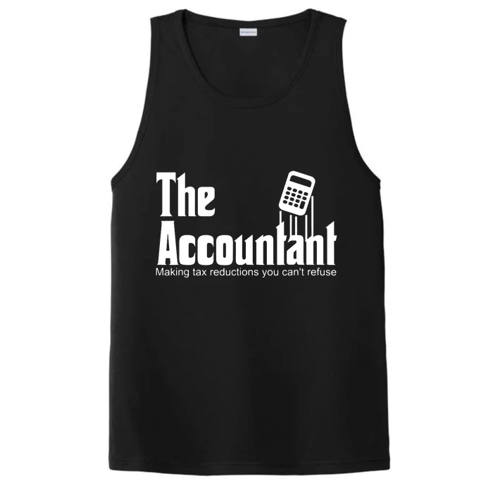 Accountant Funny CPA Gift Accountant Humor Spoof Performance Tank