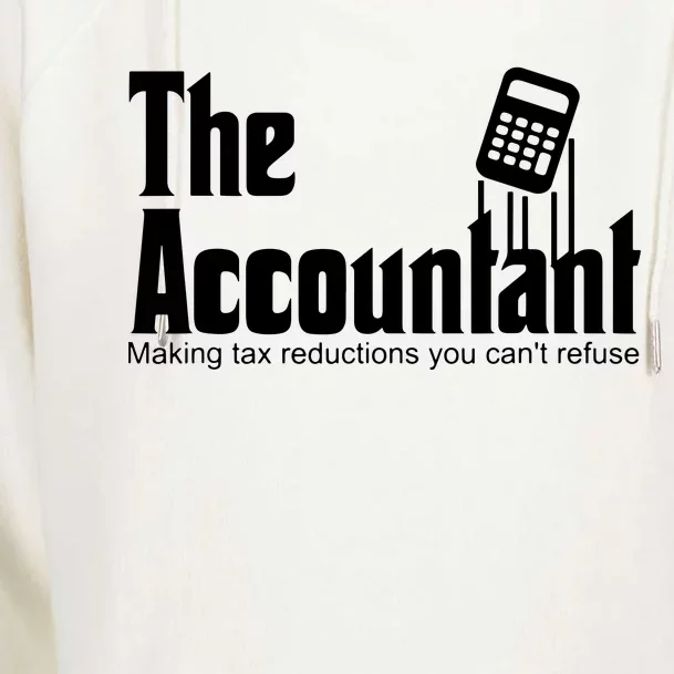 Accountant Funny CPA Gift Accountant Humor Spoof Womens Funnel Neck Pullover Hood