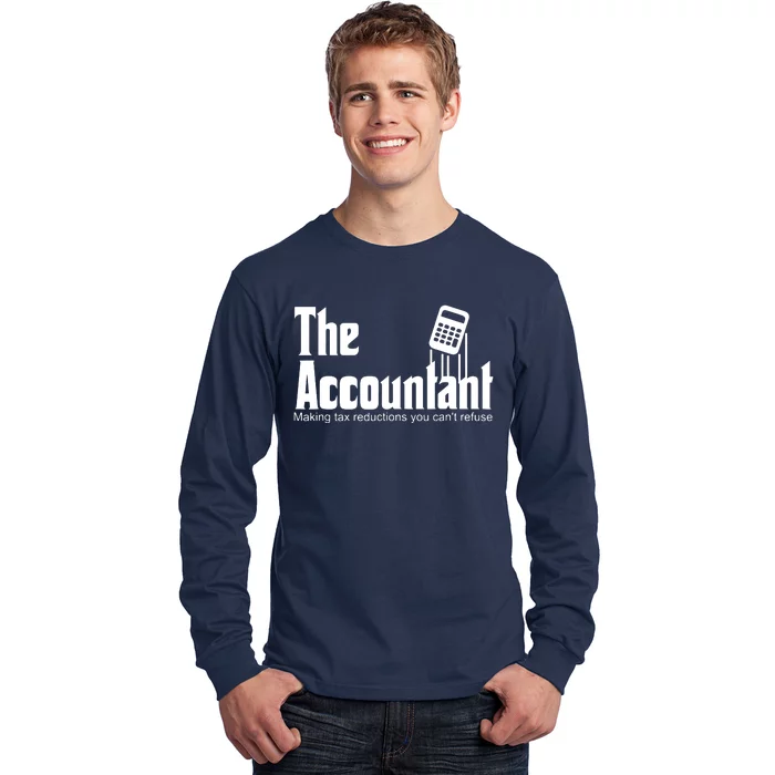 Accountant Funny CPA Gift Accountant Humor Spoof Long Sleeve Shirt