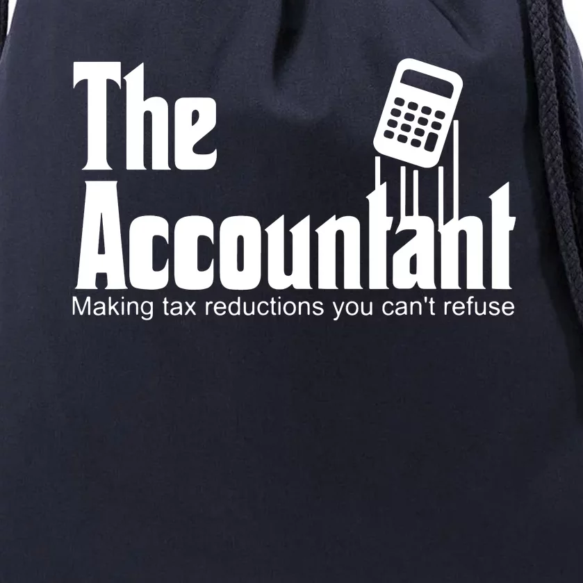 Accountant Funny CPA Gift Accountant Humor Spoof Drawstring Bag