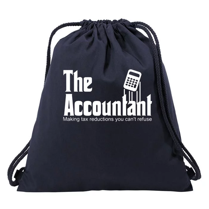 Accountant Funny CPA Gift Accountant Humor Spoof Drawstring Bag