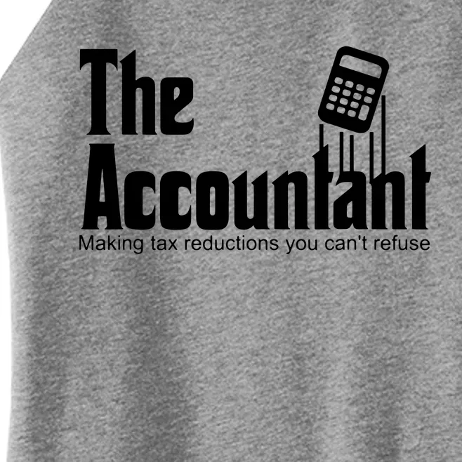 Accountant Funny CPA Gift Accountant Humor Spoof Women’s Perfect Tri Rocker Tank