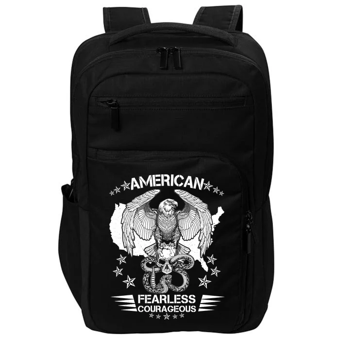 American Fearless Courageous Eagle Snake Impact Tech Backpack