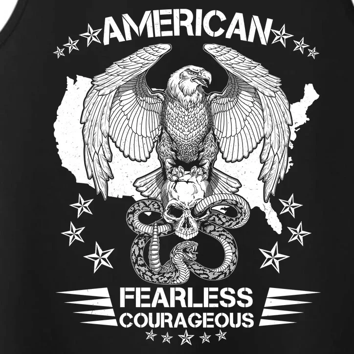 American Fearless Courageous Eagle Snake Performance Tank