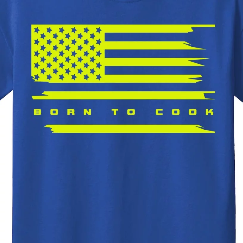 American Flag Cooking Chef Cook Cooking Gift Kids T-Shirt