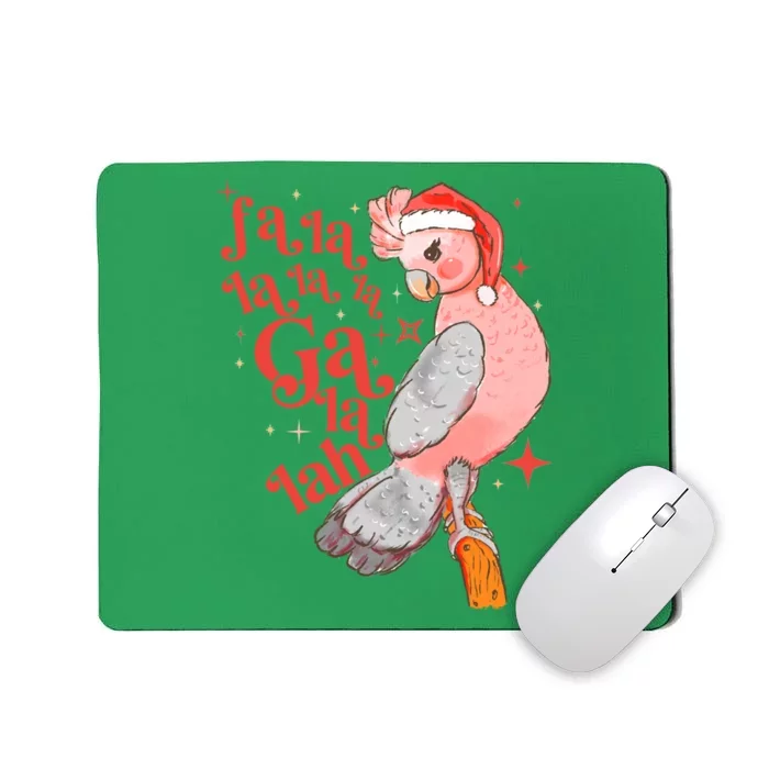 Australian Funny Christmas Holidays Cute Galah Bird Falala Mousepad