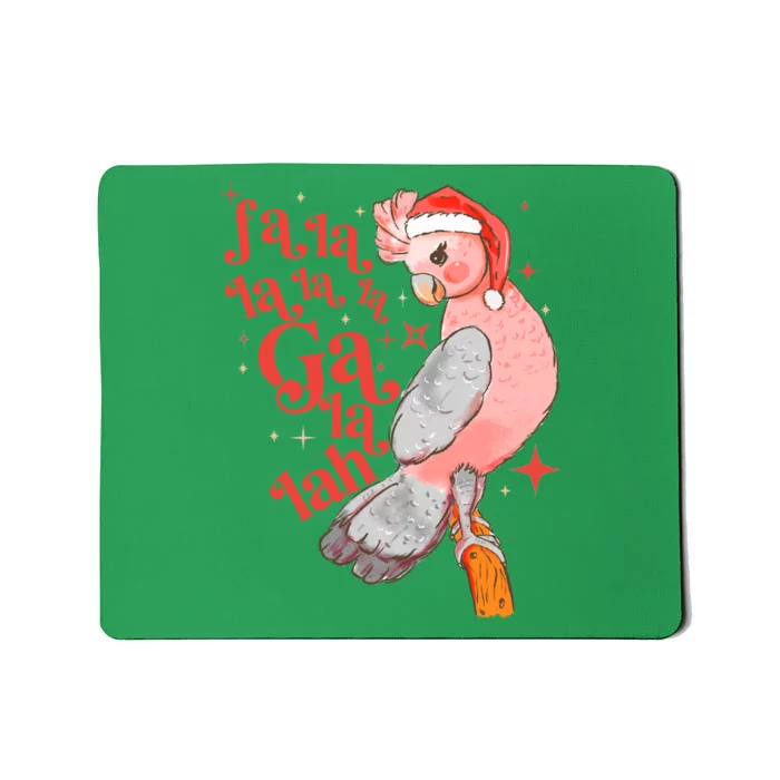 Australian Funny Christmas Holidays Cute Galah Bird Falala Mousepad