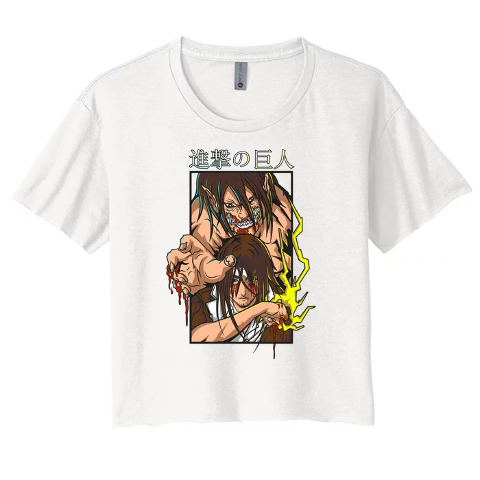 Anime Fan Character Design Women's Crop Top Tee