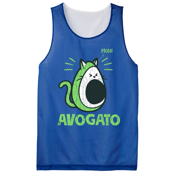 Avogato Funny Cat Owner Graphic Gift Mesh Reversible Basketball Jersey Tank