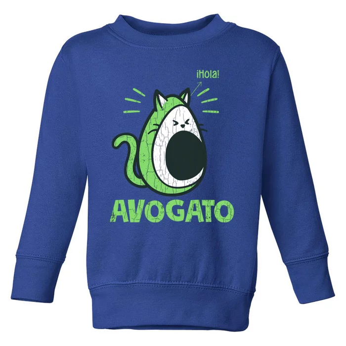 Avogato Funny Cat Owner Graphic Gift Toddler Sweatshirt