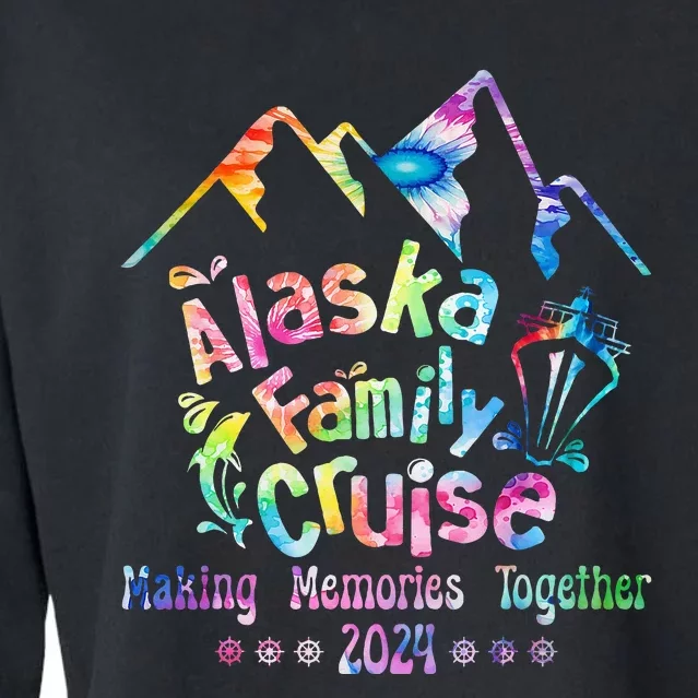 Alaska Family Cruise 2024 Matching Friends & Group Adventure Cropped Pullover Crew