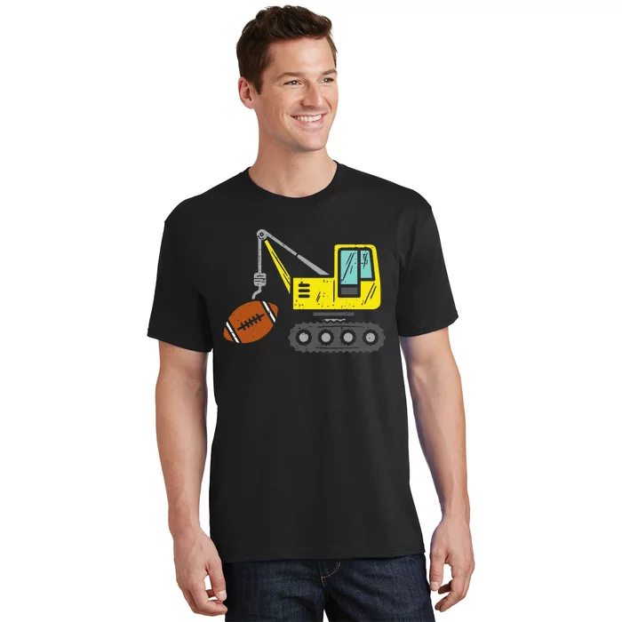 American Football Crane Construction Truck T-Shirt