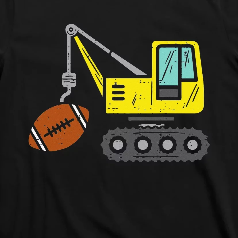 American Football Crane Construction Truck T-Shirt