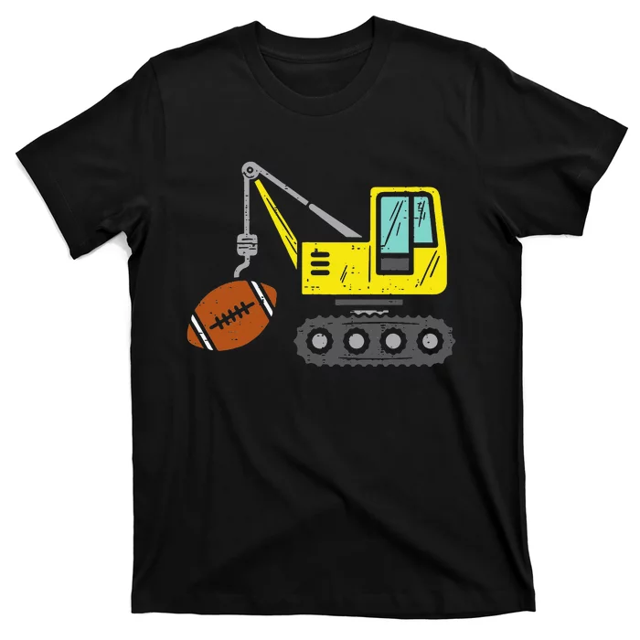 American Football Crane Construction Truck T-Shirt