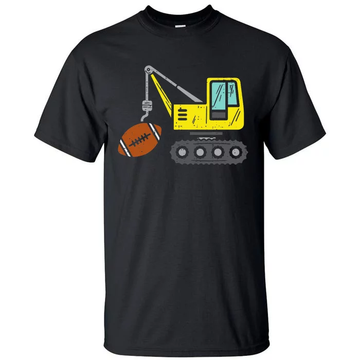 American Football Crane Construction Truck Tall T-Shirt