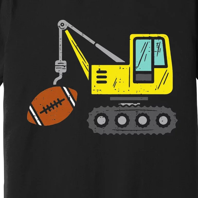 American Football Crane Construction Truck Premium T-Shirt