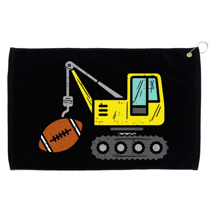 American Football Crane Construction Truck Grommeted Golf Towel