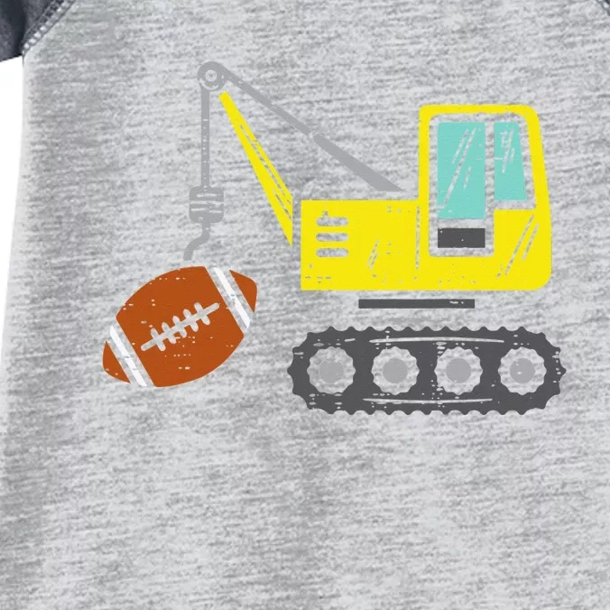 American Football Crane Construction Truck Infant Baby Jersey Bodysuit