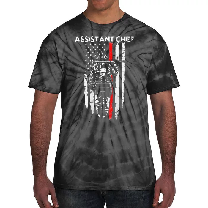 Assistant Fire Chief American flag gifts for Assistant Chief Tie-Dye T-Shirt