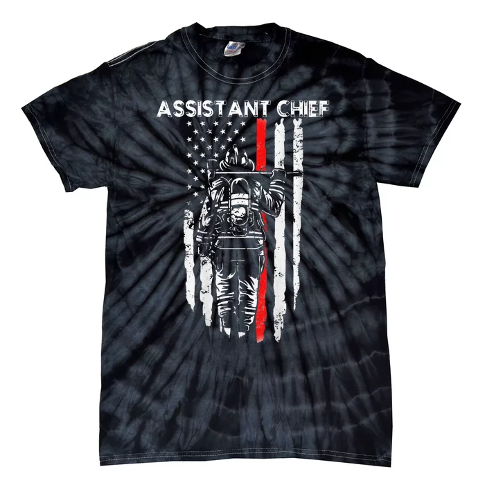 Assistant Fire Chief American flag gifts for Assistant Chief Tie-Dye T-Shirt