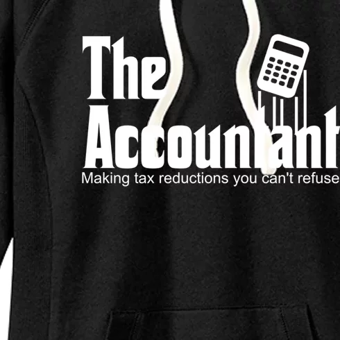 Accountant Funny Cpa Gift Accountant Humor Spoof Gift Women's Fleece Hoodie