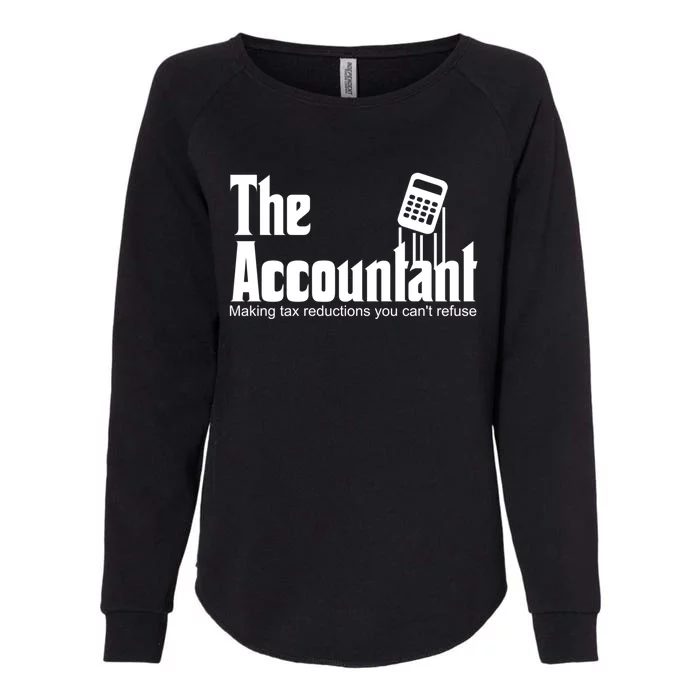 Accountant Funny Cpa Gift Accountant Humor Spoof Gift Womens California Wash Sweatshirt