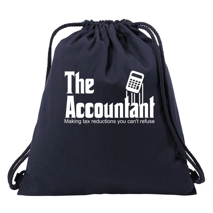 Accountant Funny Cpa Gift Accountant Humor Spoof Gift Drawstring Bag