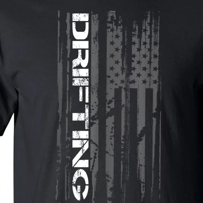 American Flag Car Racing Drifting Tall T-Shirt