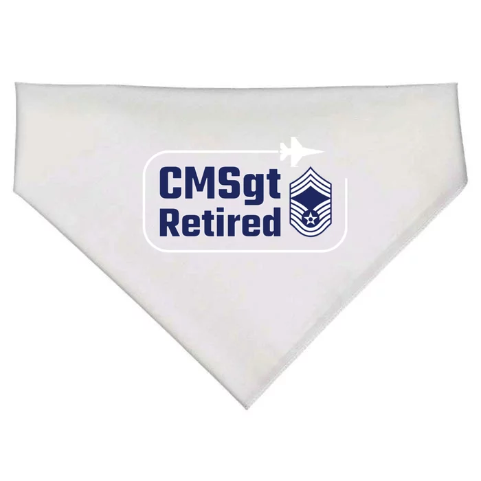 Air Force Chief Master Sergeant Retired Gift USA-Made Doggie Bandana