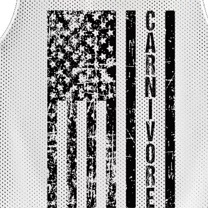 American Flag Carnivore Meat Eater Mesh Reversible Basketball Jersey Tank