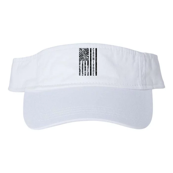 American Flag Carnivore Meat Eater Valucap Bio-Washed Visor