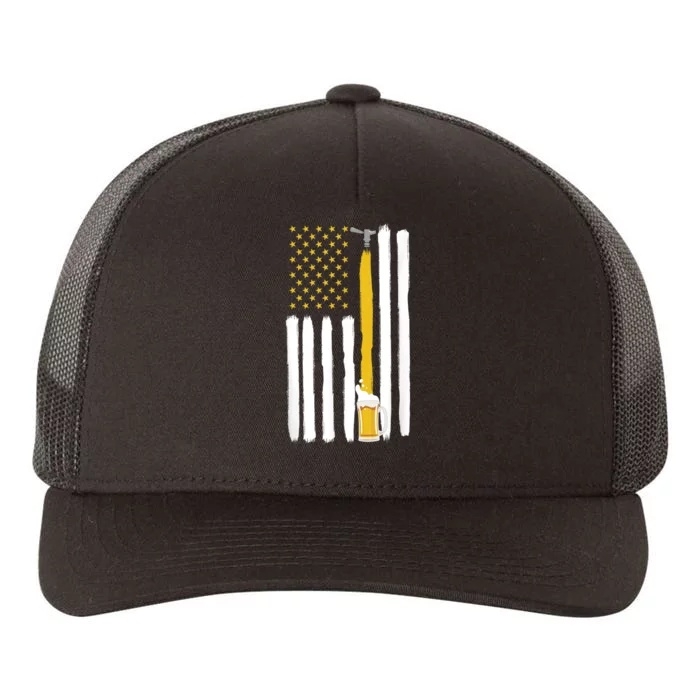 American Flag Craft Beer Brewery Oktoberfest Party Yupoong Adult 5-Panel Trucker Hat