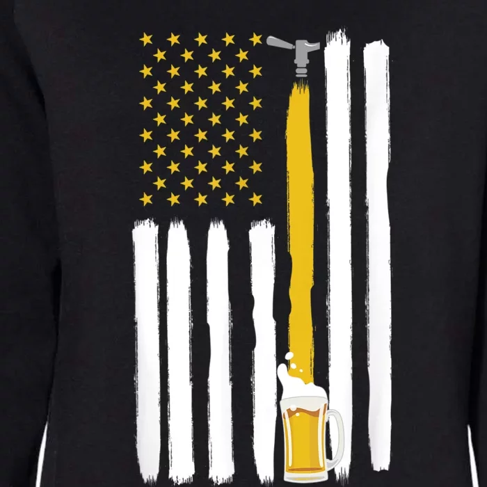 American Flag Craft Beer Brewery Oktoberfest Party Womens California Wash Sweatshirt