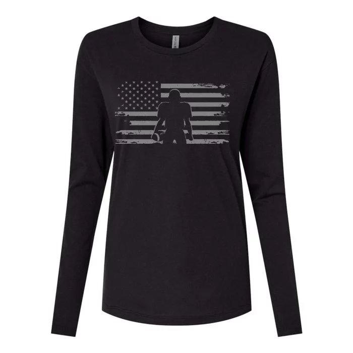 American Football Clothing Football Womens Cotton Relaxed Long Sleeve T-Shirt