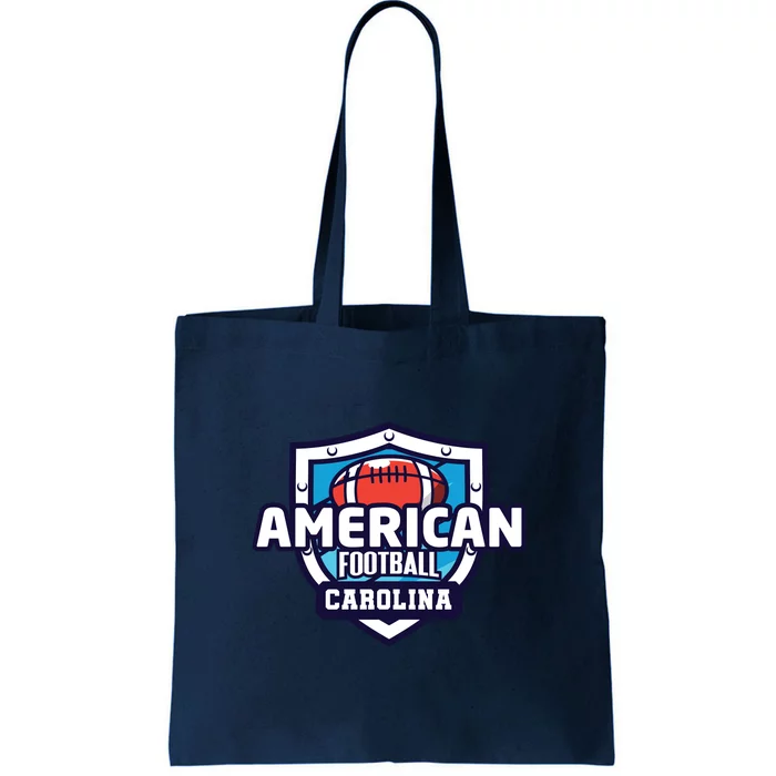 American Football Carolina Tote Bag