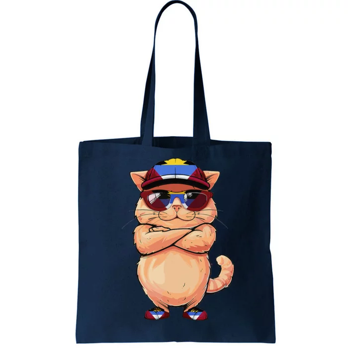 Antiguan Flag Cat Mom Souvenirs Products Kitten Antigua Tote Bag