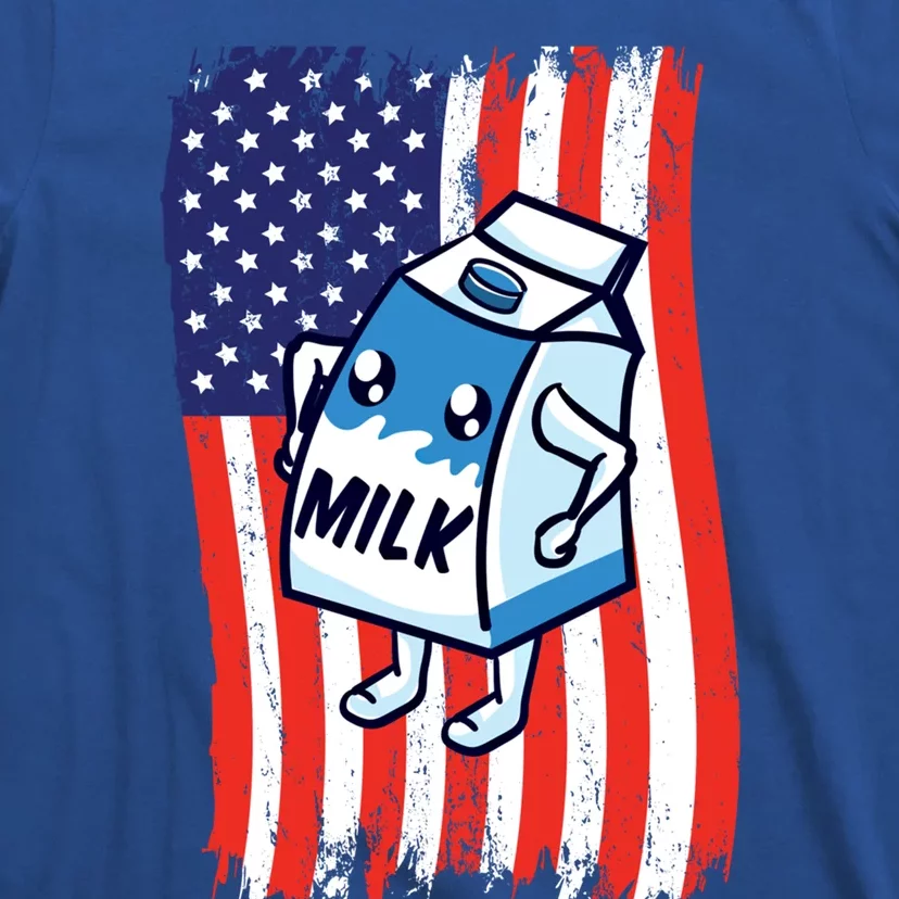 American Flag Cow Milk Carton Great Gift T-Shirt