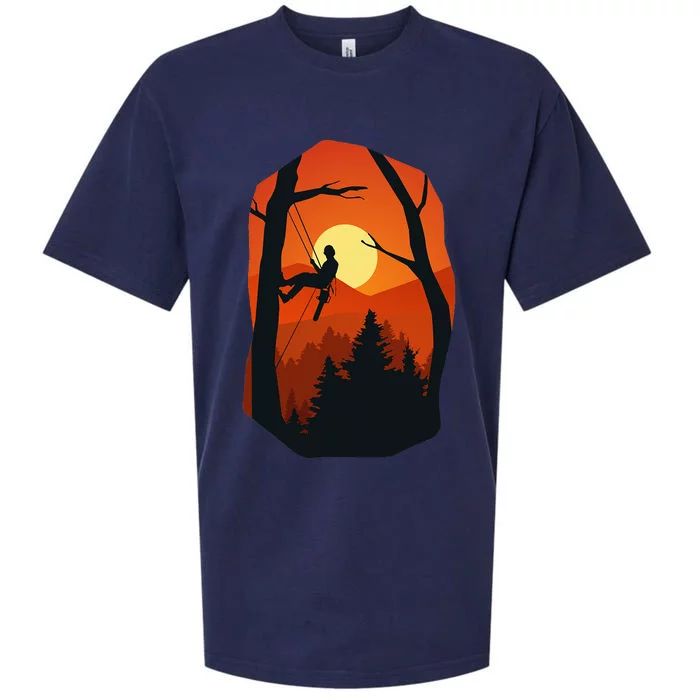 Arborist Forest Chainsaw Sueded Cloud Jersey T-Shirt