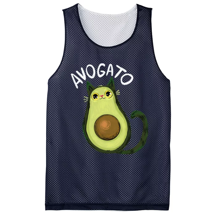 Avogato Funny Cat Avocado Cinco De Mayo Cat Lady Cat Lover Mesh Reversible Basketball Jersey Tank