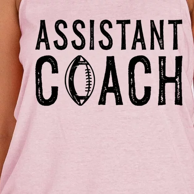 Assistant Football Coach Gift Women's Knotted Racerback Tank