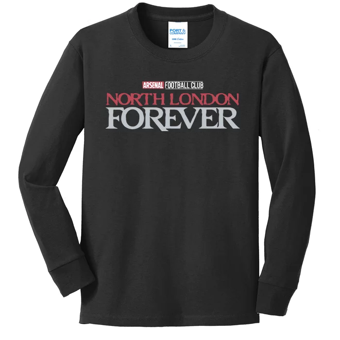 Arsenal Football Club North London Forever Kids Long Sleeve Shirt