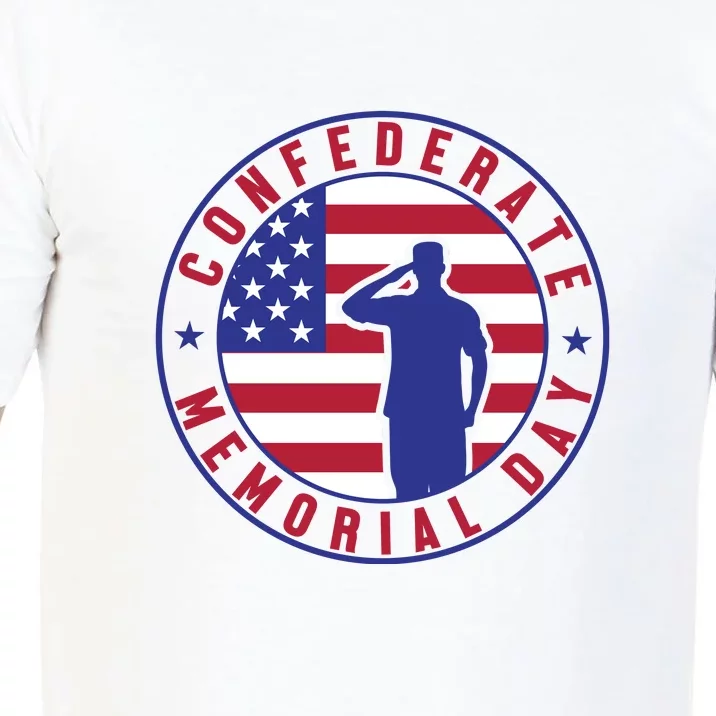 American Flag Confederate Memorial Day Gift Comfort Colors T-Shirt