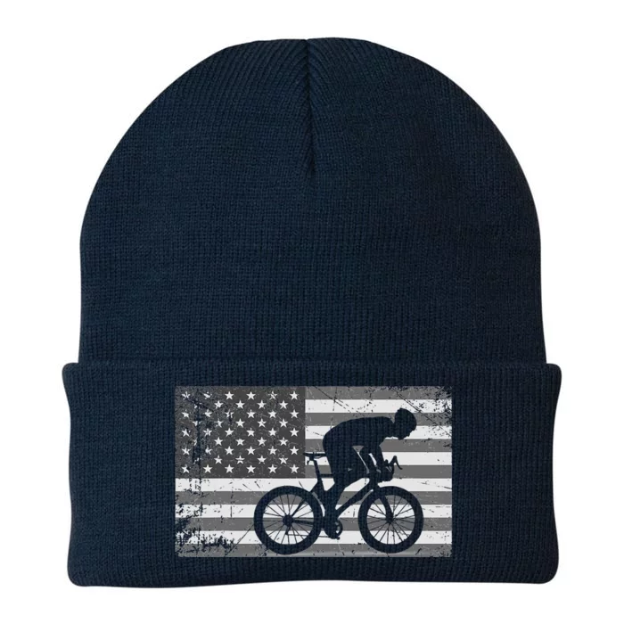 American Flag Cycling USA Bike Cyclists Gift Knit Cap Winter Beanie