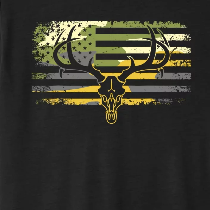 American Flag Camouflage Outdoor Antlers Deer ChromaSoft Performance T-Shirt